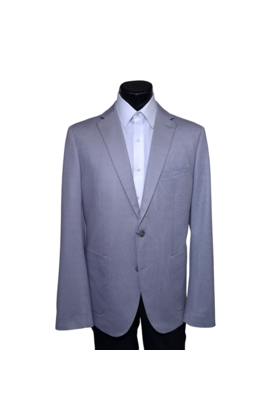 Horst Chevron Sport Coat - Grey