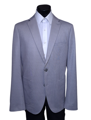 Horst Chevron Sport Coat - Grey