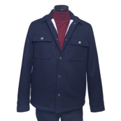 Michael Kors Melton Shirt Jacket - Midnight Michael Kors Melton Shirt Jacket - Midnight