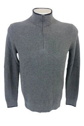 Michael Kors Macy's 1/4 Zip Sweater - Ash Melange