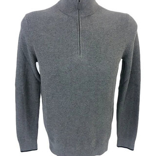 Michael Kors Macy's 1/4 Zip Sweater - Ash Melange