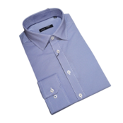 Horst Diamond Patterned Dress Shirt - Blue Horst Diamond Patterned Dress Shirt - Blue