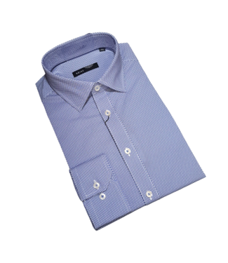 Horst Horst Diamond Patterned Dress Shirt - Blue