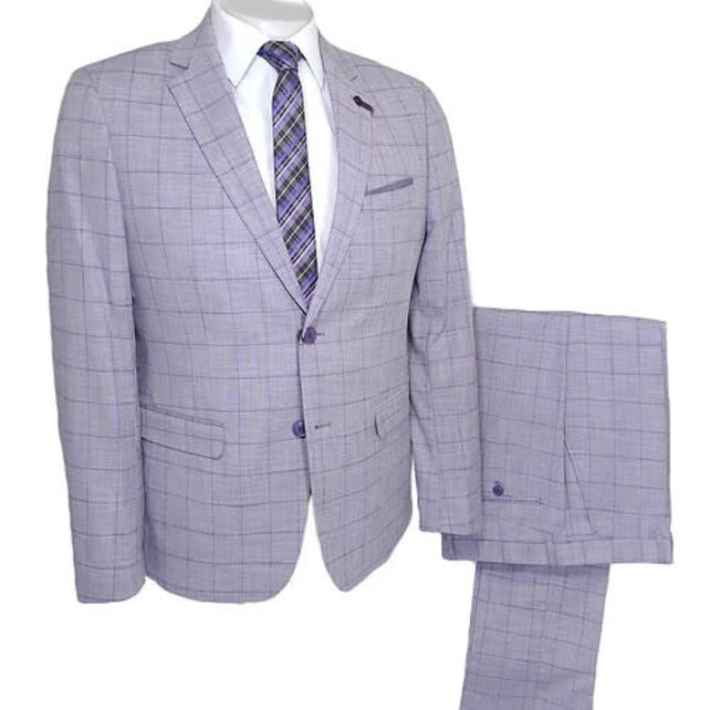 Lief Horsens Rock Check Suit - Lavender Lief Horsens Rock Check Suit - Lavender