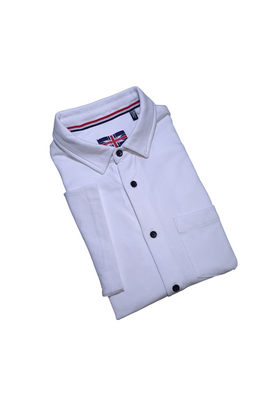 WHITE SOUL OF LONDON COTTON SHORT SLEEVE DRESS SHIRT