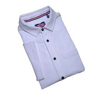 WHITE SOUL OF LONDON COTTON SHORT SLEEVE DRESS SHIRT