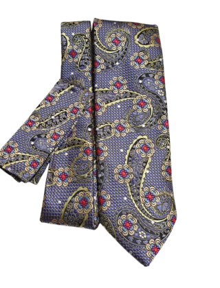 Barcelona Tie & Pocket Square - 2152