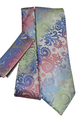 Barcelona Tie & Pocket Square - 1861