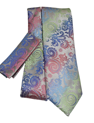 Barcelona Tie & Pocket Square - 1861