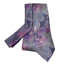 Barcelona Tie & Pocket Square - 2336