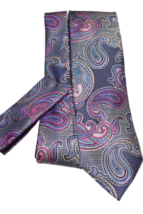 Barcelona Tie & Pocket Square - 2336