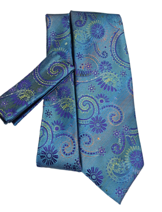 Barcelona Tie & Pocket Square - 2205