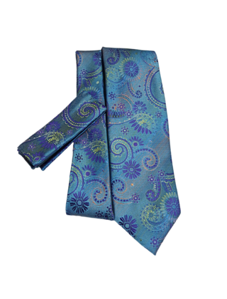 Barcelona Tie & Pocket Square - 2205