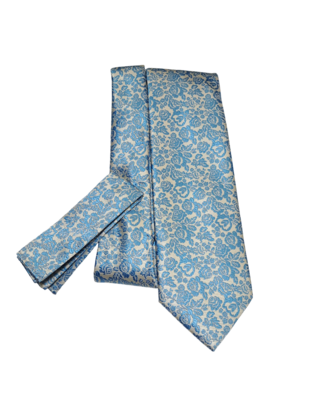 Barcelona Tie & Pocket Square - 2244