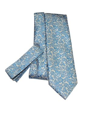 Barcelona Tie & Pocket Square - 2244