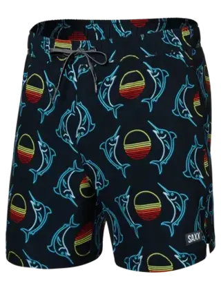 SAXX OH BUOY 5" Swimshorts - Sunset Crest