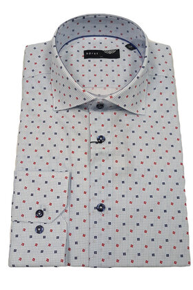 LIGHT BLUE HORST FLORAL DRESS SHIRT