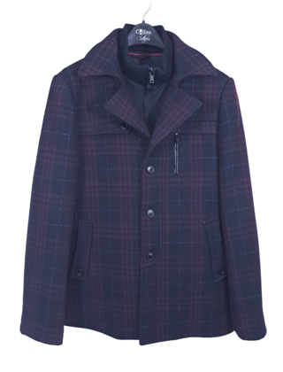 SOUL OF LONDON PLAID WINTER COAT