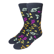 Eldorado Music Note Pattern  Socks - Style S33 Eldorado Music Note Pattern  Socks - Style S33
