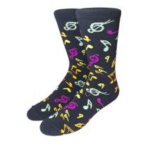 Eldorado Music Note Pattern  Socks - Style S33