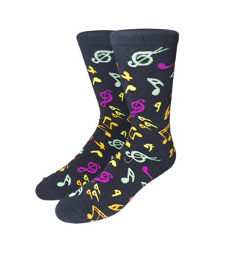 Eldorado Music Note Pattern  Socks - Style S33