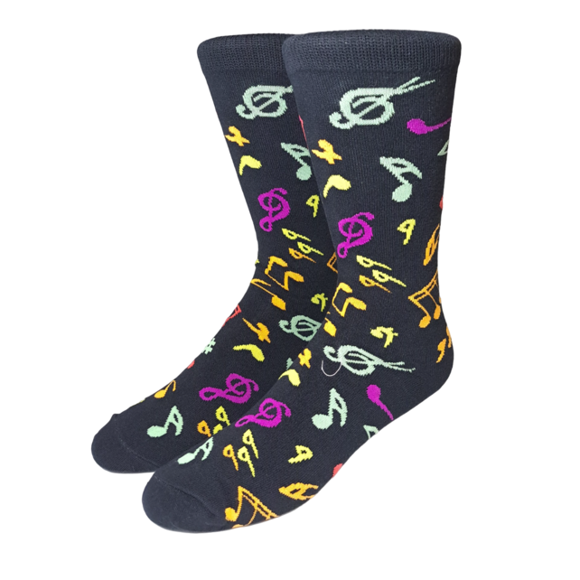 Eldorado Music Note Pattern  Socks - Style S33 Eldorado Music Note Pattern  Socks - Style S33