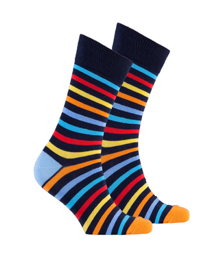 Socks N Socks Men's  Stripe Crew Socks