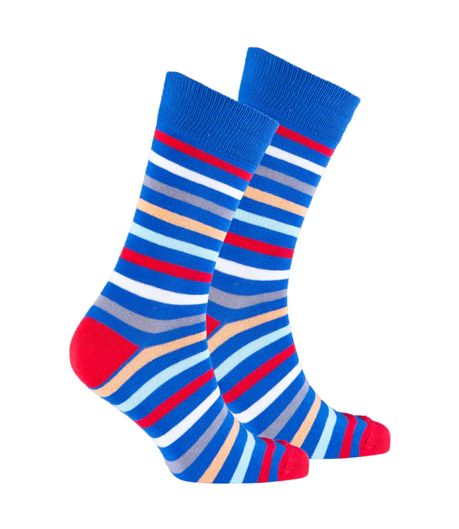 Socks N Socks Men's  Stripe Crew Socks