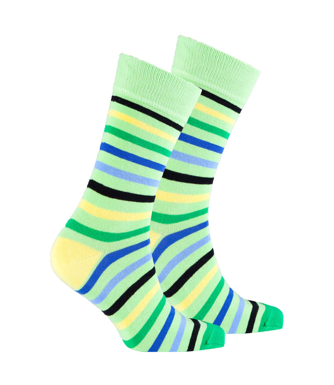 Socks N Socks Men's  Stripe Crew Socks