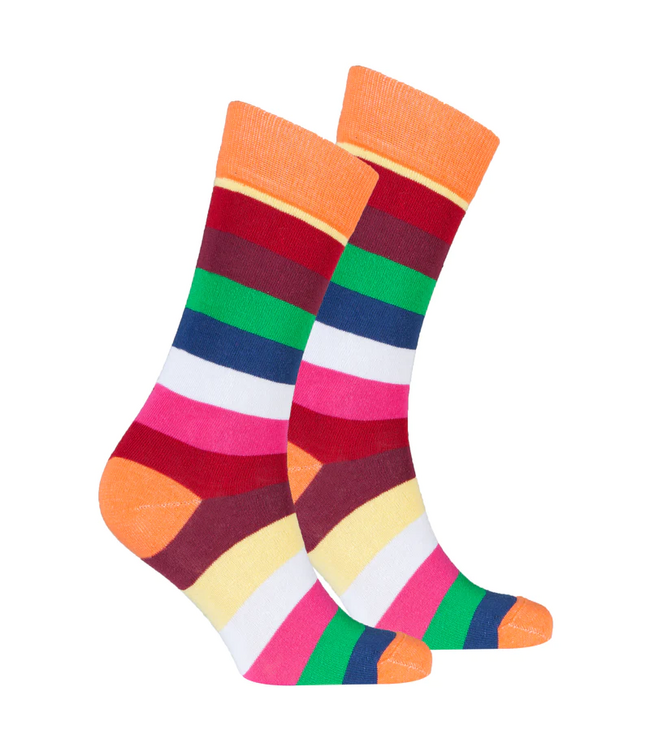 Socks N Socks Men's  Stripe Crew Socks