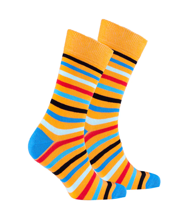 Socks N Socks Men's  Stripe Crew Socks