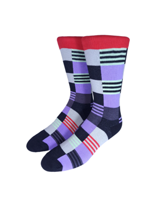 Dicapri Pattern Socks - Retro Grey