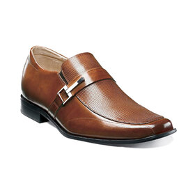 Stacy Adams Beau Moc Toe Loafer - Cognac
