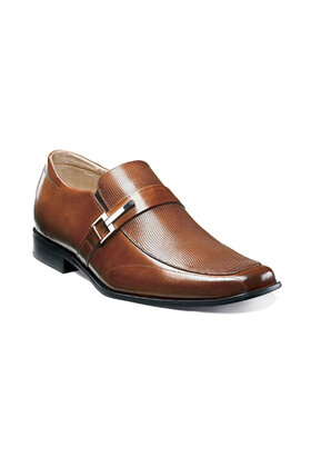 Stacy Adams Beau Moc Toe Loafer - Cognac