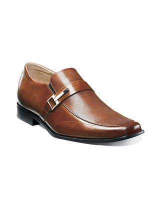 Stacy Adams Beau Moc Toe Loafer - Cognac