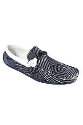 Avellino Plaid Loafer - Black/White