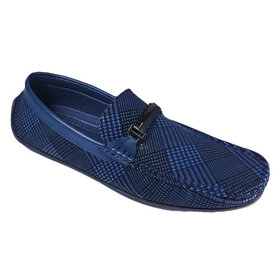 Avellino Plaid Loafer - Navy