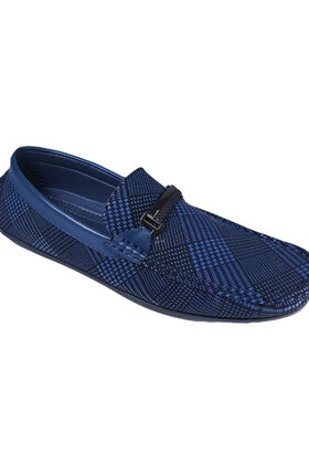 Avellino Plaid Loafer - Navy