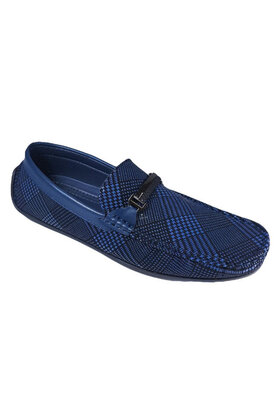 Avellino Plaid Loafer - Navy