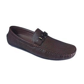 Avellino Houndstooth Loafer - Brown