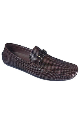 Avellino Houndstooth Loafer - Brown
