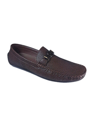 Avellino Houndstooth Loafer - Brown