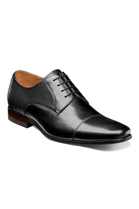 Florsheim Postino Cap Toe Oxford - Black