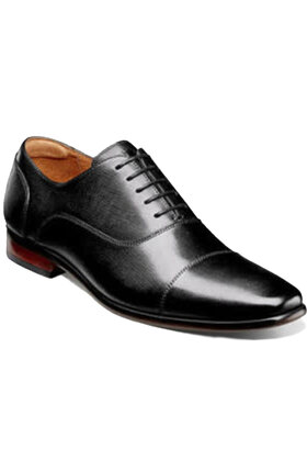 Florsheim Postino Cap Toe Balmoral Oxford - Black