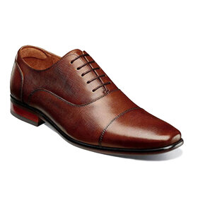 Florsheim Postino Cap Toe Balmoral Oxford  - Cognac