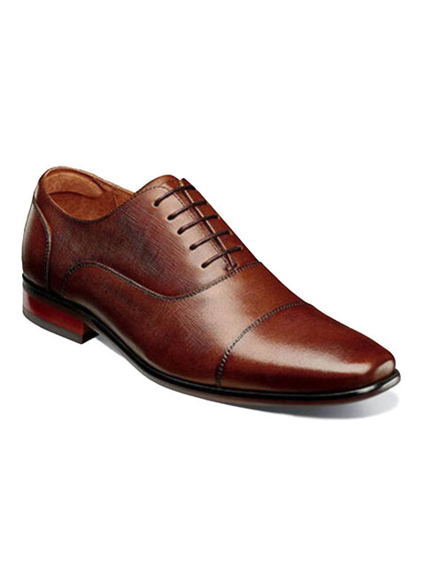 Florsheim Postino Cap Toe Balmoral Oxford  - Cognac