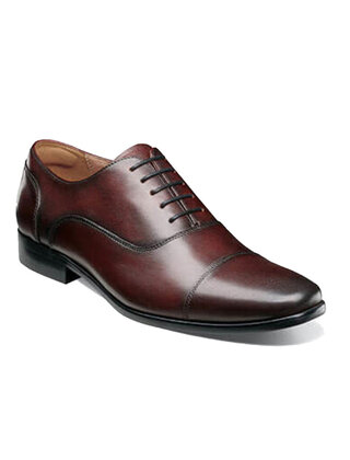 Florsheim Postino Cap Toe Balmoral Oxford - Wine