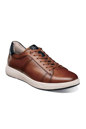 Florsheim Heist Lace To Toe Sneaker - Cognac