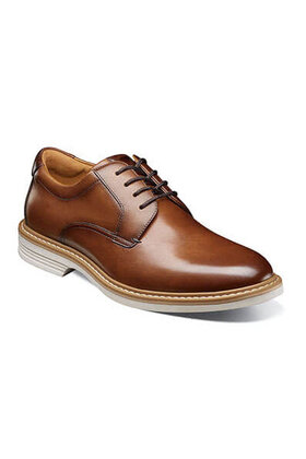 Florsheim Norwalk Plain Toe Oxford - Cognac Multi