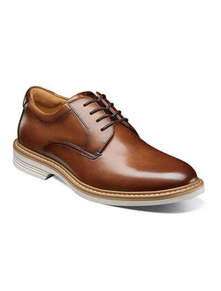 Florsheim Norwalk Plain Toe Oxford - Cognac Multi